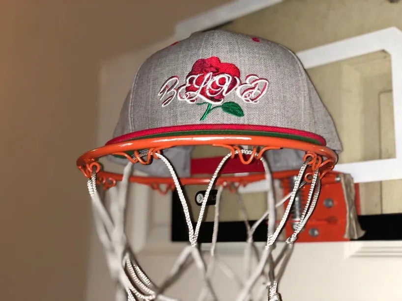 Beloved SnapBack in Gray/Red