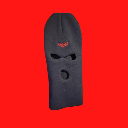 Signature Logo Ski Mask in Navy Blue