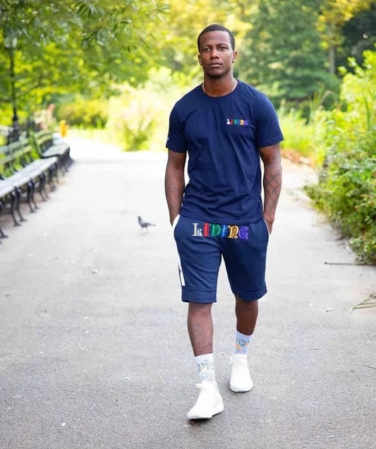Living Shorts in Navy Blue