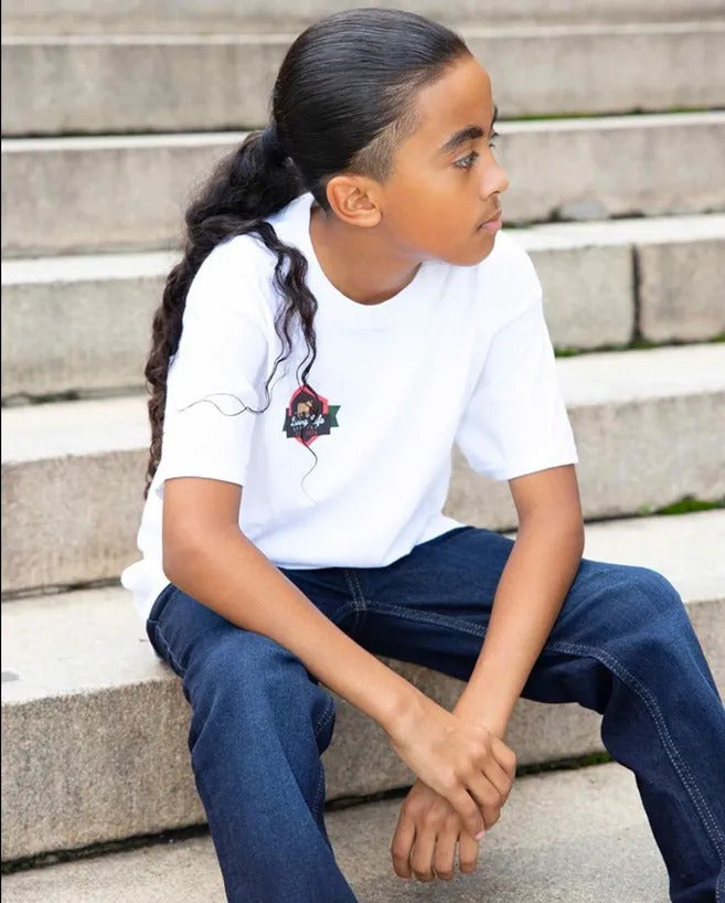 Kids Emerald T Shirt in White