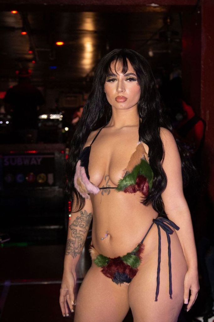 Color Block 2pc Faux Furkini
