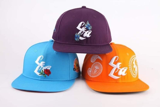 LLA Paisley Snapback in Orange