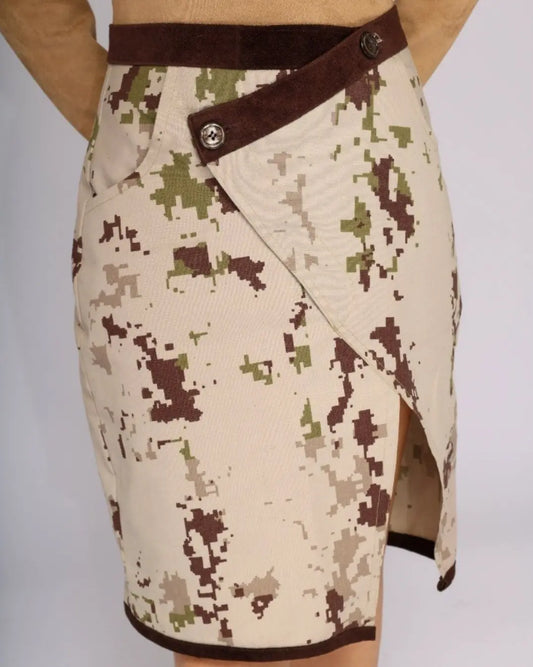 Camo Tech Half Wrap Skirt