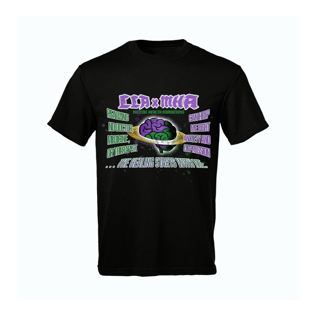LLA x MHA T Shirt In Black