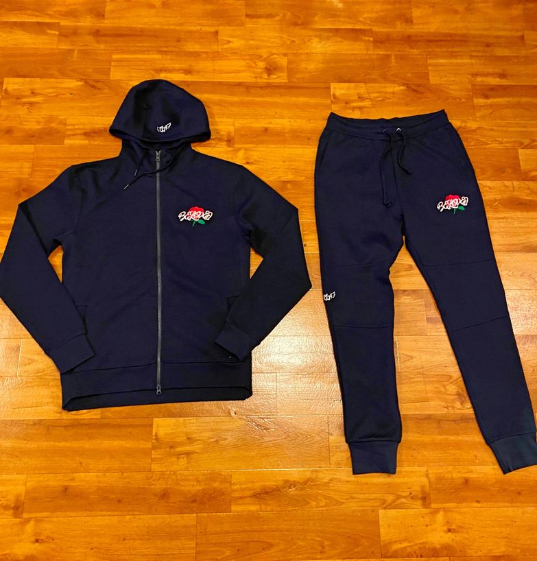 Beloved Jogger Suit in Navy Blue