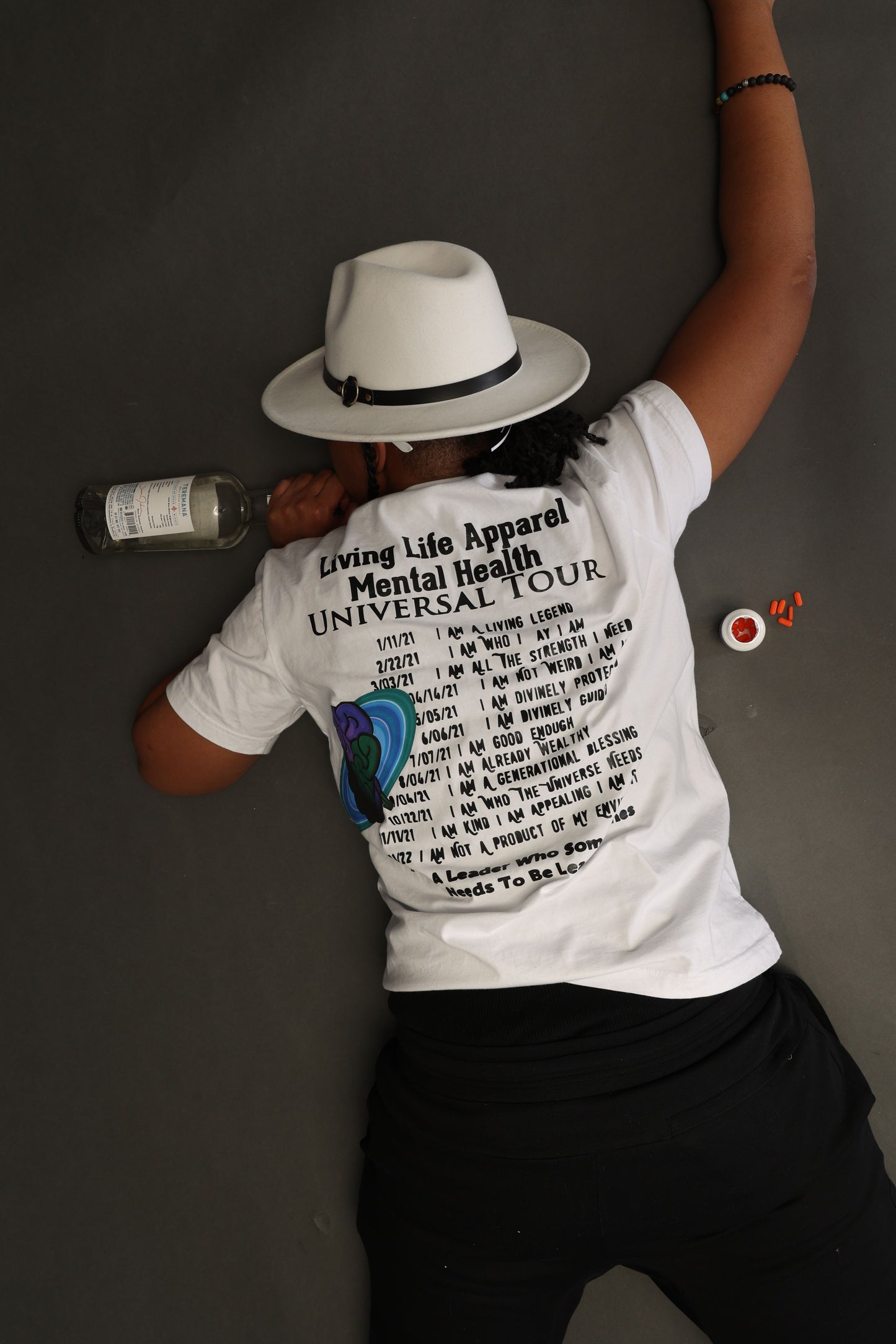 MHA x LLA I Am Shirt In White