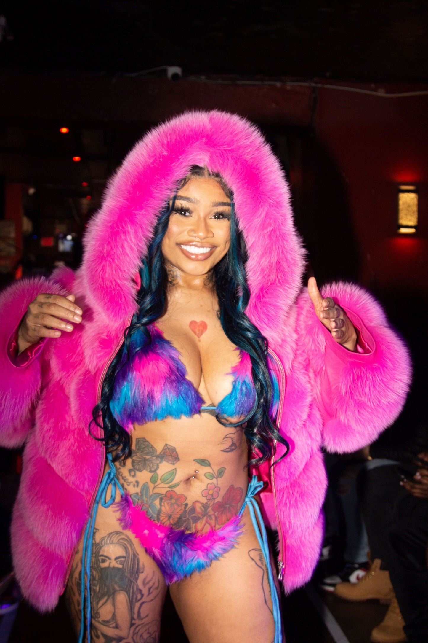 Cotton Candy 2pc Faux Furkini