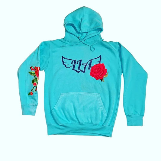 Signature Logo Hoodie In Mint Green