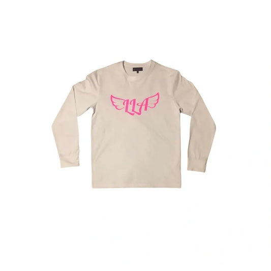 Signature Logo Shirt in Wht/Pink