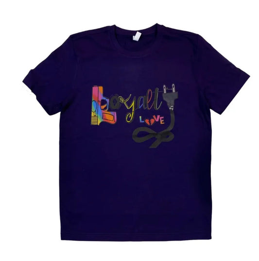 Loyalty Over Love T-Shirt In Purple