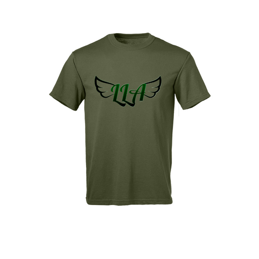 Signature Logo T Shirt in Olive Green