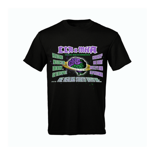 LLA x MHA T Shirt In Black