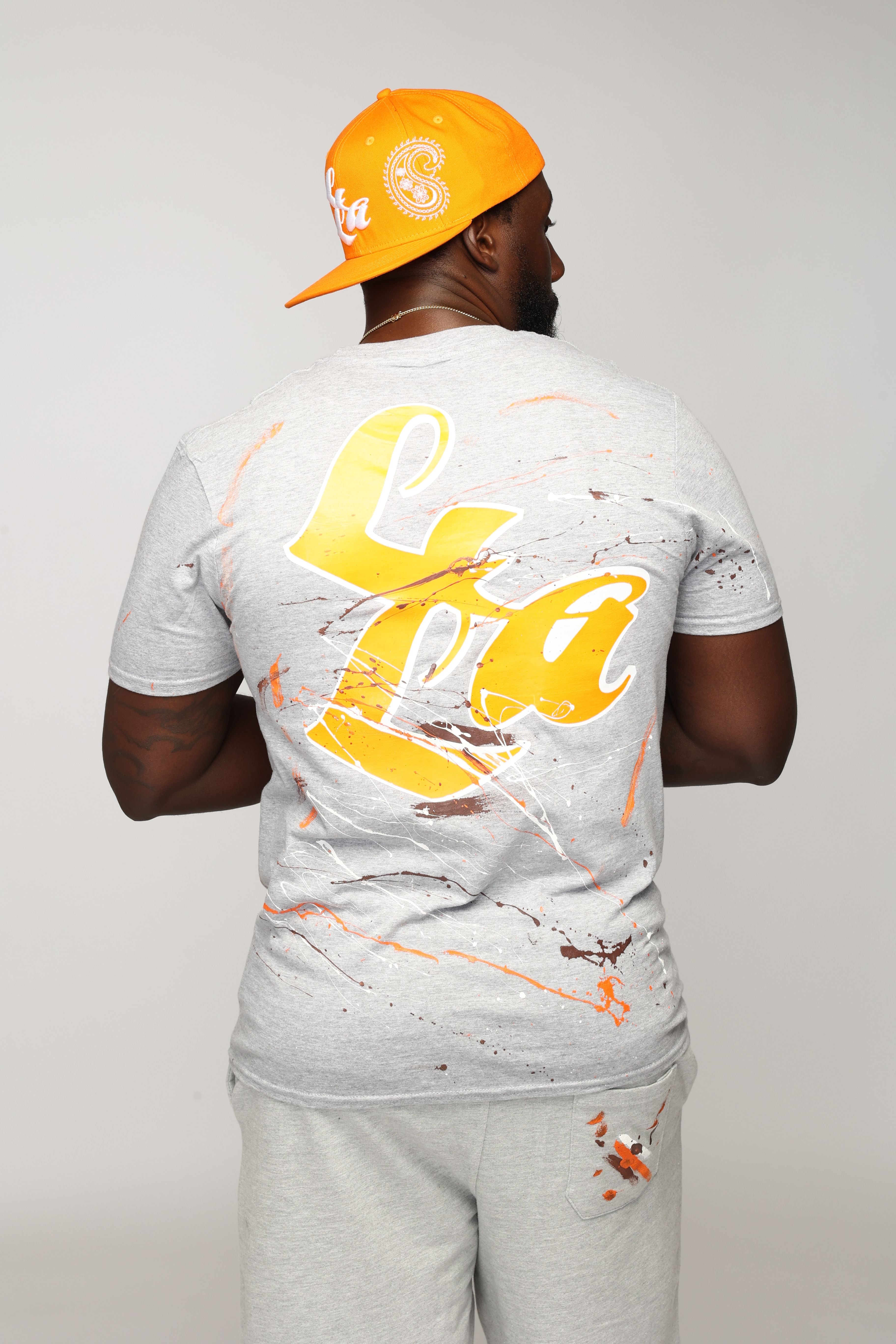 Splattered Paint Living T/S In Gray – Living Life Apparel LLC